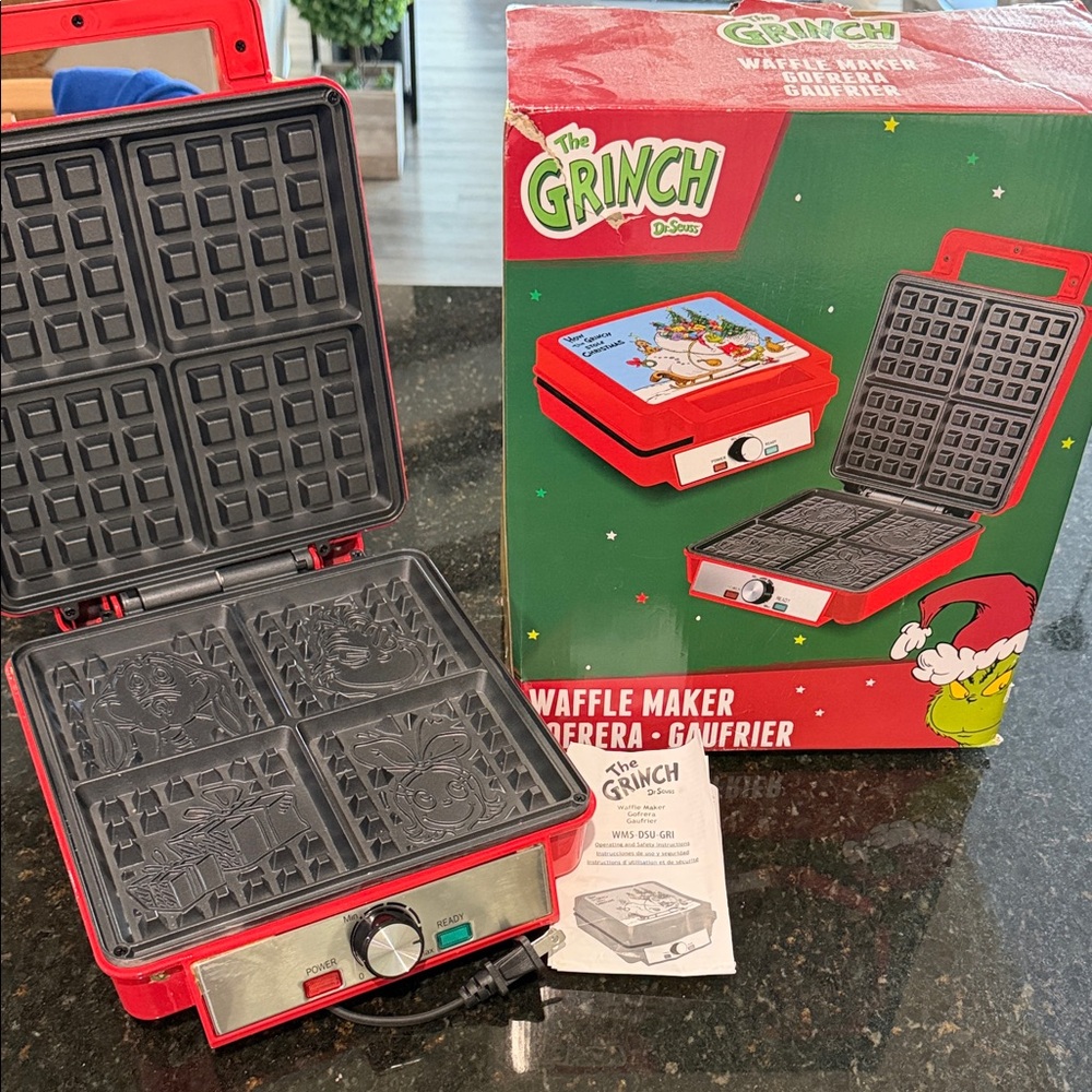 William Sonoma The Grinch Waffle Maker